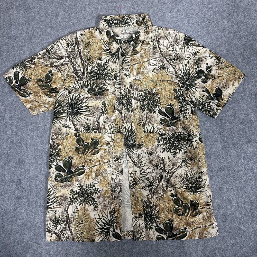GameGuard MicroFiber Fishing Shirt Small Desert Camo Quick Dry Ventilated